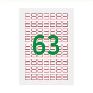 레이테크)인덱스표제용프린트라벨 견출지(FG-3101/30매)63칸22.5X28mm