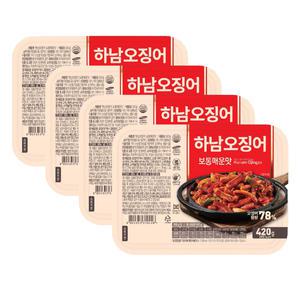 하남오징어 보통매운맛, 420g, 4개