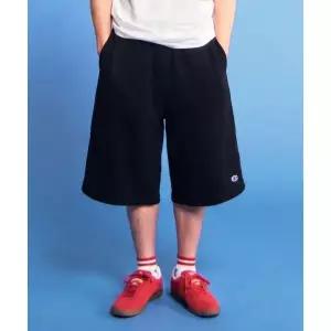 매장정품 CHAMPION C로고 루즈핏 버뮤다 스웨트 팬츠 Black CHPU261KBSR035BK 291865