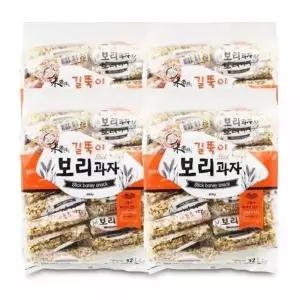 낱개포장 보리과자 4봉 곡물스낵 어르신간식추천