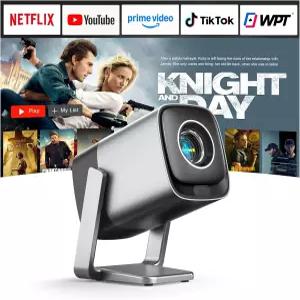 [넷플릭스 및 TOF 실시간 포커스와 호환] WiFi 블루투스 XuanPad 실버 스마트 프로젝터 4K 지원 돌비