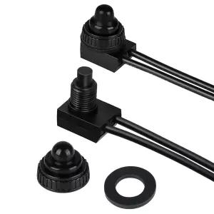 OWOFYDR 2PCS IP67 방수 푸시 버튼 스위치 RV 자동차 오토바이 및 욕실 팬용 12V DC SPST ON-OFF