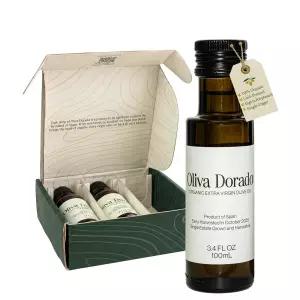 올리바 도라도 유리 미니 올리브 병 00mL 3팩 스페인산 00 정제되지 않은 냉간 압착 엑스트라 버진 싱글