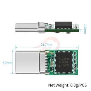 USB C 커넥터 C타입 플러그 ALC5686 칩 스피커 단자 DIY 2.5 3.5 4.4mm  충전 케이블 소비자 전자 제품