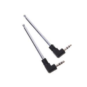 라디오 소형 스피커 이동식 휴대폰용 1/2개 3.5mm 수형 커넥터 FM 안테나
