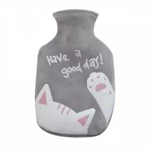 뽀송커버형 핫팩 물주머니 찜질팩 350ml 그레이
