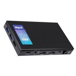MELE QUIETER4C N150 팬리스 미니 PC, 512GB 휴대용 디스플레이 WIN-11-PRO, 비즈니스 PC 듀얼 트리플 USB-C, RAM HDMI, 데스크탑 LPDDR5 SSD 컴퓨터, USB3.2X3, 산업 마이크로 지원 4K 16GB 소형 WI-FI BT5.1,