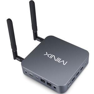 MINIX NEO J51-C8 맥스 미니 컴퓨터, 켜기 M.2 WINDOWS /PXE /512GB /USB-C 8GB /RTC PRO, 2.5GB SSD 디스플레이 /자동 부트 LAN /VESA 11 알루미늄 NVME 마운트 /듀얼 전원 PCIE /끄기 /4K /WI-FI6 /트리플