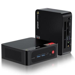 BEELINK 미니 PC, AMD RYZEN 5 /BT5.4 SER5 DDR4 최대 500GB 6 PRO 4.3GHZ), 컴퓨터 /TYPE-C NVME /가정용 디스플레이 4K@60HZ 지원 (6C 사무실 16GB /HDMI M.2 트리플 /WIFI SSD, /12T, /DP1.4 5625U 데스크탑