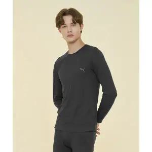 [푸마]바디웨어 남성 퓨징 피치기모 에어라이트 무봉제 내복 세트 다크그
