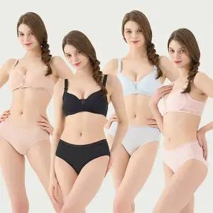 [푸마]바디웨어 여성 에어 브리지 브라팬티 4SET 4954905
