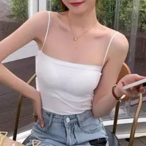 [하프클럽/]노와이어 캡내장 끈나시 탱크탑 이너 기본 심리스 브라탑