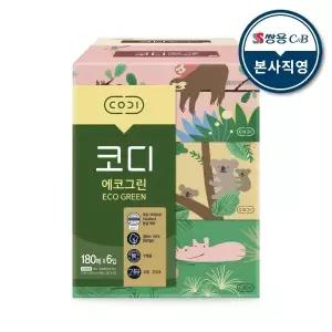 [코디] 에코그린 180매x6입 1팩