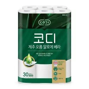 [코디] 제주 오름 알로에 베라 30m 30롤 1팩