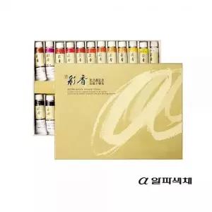 알파 채향 동양화 물감 24색 15ml 미술용품 화방 수채화
