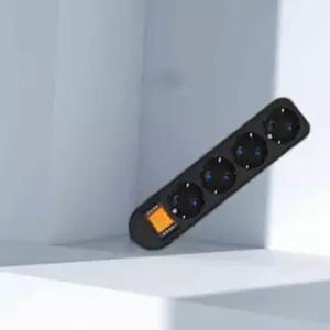 넷메이트 NMJSSB430 SAFE 멀티탭 4구 접지 3m 블랙