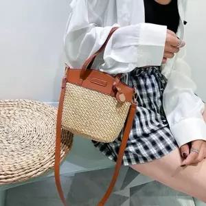 여성가방 토트 미니 라탄백 크로스백 이우 숄더백