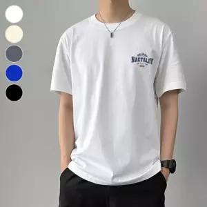[hab5I2_66]흰반팔티 남성 면티 흰티 반팔 티셔츠