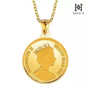 [골드앤] 순금 24K 퀸오브 엘리자베스 코인 목걸이 중_11.25g