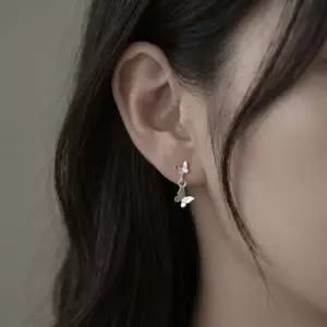 나비 스터드 귀걸이 실버 미니 데일리 여성 이어링 나비귀걸이 스터드귀걸이 미니귀걸이