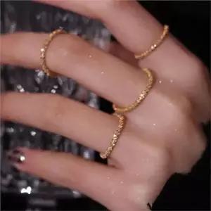 반지 5호지름1.5cm 여성 반지 얇은 레이어드 여성 데일리 우정 악세사리 실버반지 유니크