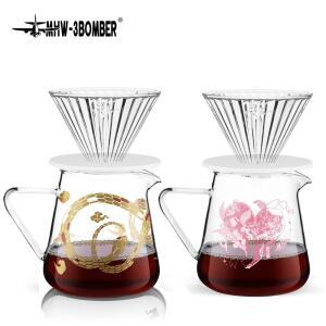 MHW 3BOMBER 푸어오버 커피 메이커 500ML 서버 세트 카라페 유리 바리스타