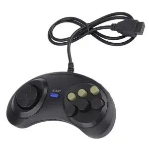 조이패드 핸들 게임 컨트롤러 SEGA MD2 MAC 메가 드라이브 액세서리 용 클래식 유선 6 버튼 범용 원격 제어