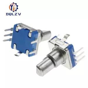 5PCS 20포 360도 엔코더 EC11 푸시 버튼 5핀 핸들 길이 12.5MM 내장형 스위치