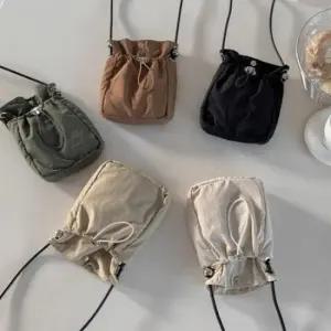 여성 스트링 아웃도어 미니 핸드폰백 가방 작은 보조