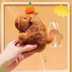 [하프클럽/]키링 백참 카피바라 꼬리 인형 흔드는 키홀더