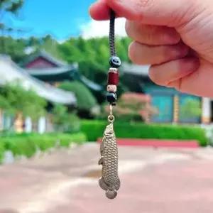 [하프클럽/]키링 재물 물고기 승진 행운 열쇠고리 잉어