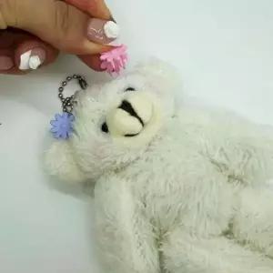 [하프클럽/]키링 인형 가방키링 인형키링 화이트 곰키링 곰돌이키링