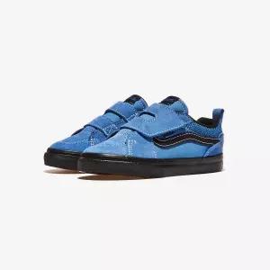 반스 필모어 벨크로 POP BLACK OUTSOLE VINTAGE COBALT 키즈 운동화