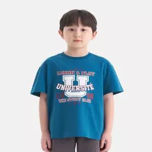 [유니브] 빅로고 반팔티셔츠(블루) UV262ISS05_BLU