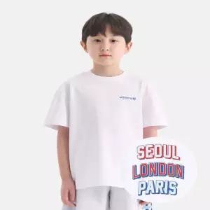 [유니브] 시티 백 그래픽 반팔티셔츠 (오프 화이트) UV262ISS06_OWH