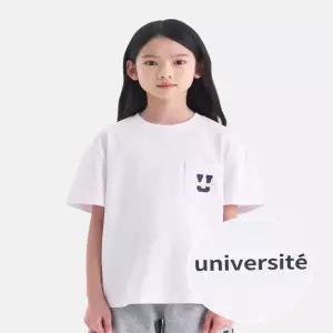 [유니브] 포켓 백로고 반팔티셔츠(오프 화이트) UV262ISS04_OWH