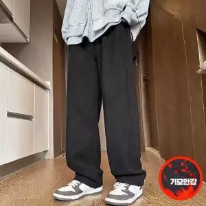 겨울 남성을 위한 웜업 기모 골지 와이드밴딩팬츠 4색컬러 TZ24311P