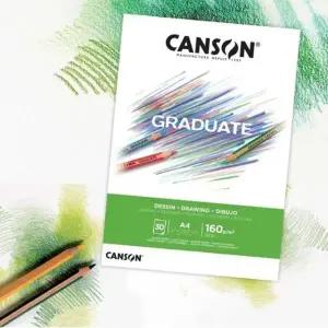 캔손 graduate 드로잉패드 160g A4 색연필 콘테 작업