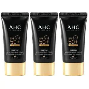 [하프클럽/에이에이치씨]AHC 마스터즈 선크림 아쿠아리치 썬크림 60ml 3개