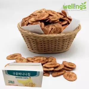 대용량 업소용 추억의 말린 건조 과일 필리핀 영양 간식 슬라이스 구운 바나나칩 4kg