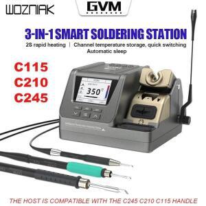 GVM H3 in1 지능형 이중 용접 스테이션(핸들 시트 포함) T245 PCB BGA 수리용 핸들 철 팁