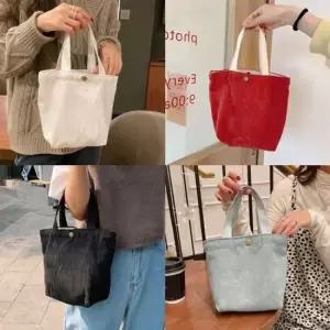 데일리 귀여운 토트백 간단수납 외출가방 코듀로이 여성토트백 여성백팩 캔버스백