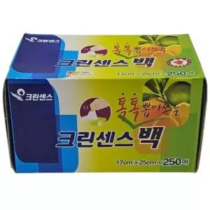 [하프클럽/알티피아]크린센스 위생백 17 x 25 250매 뽑아쓰는 비닐 봉투 일회용 봉지 팩 롤백 가정 업소