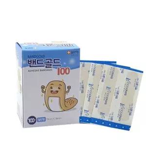 밴드골드 일회용밴드 100매입 x3개 일자형 일반밴드 살색밴드 살색반창고 살균형밴드