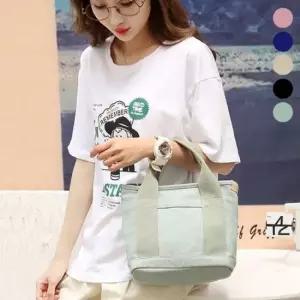 미니 캔버스 토트백 심플 여성 간단외출 데일리가방 여성토트백 여성백팩 캔버스백
