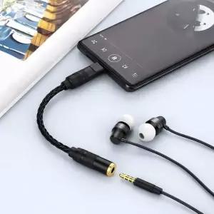 PL 신개념 이어폰 젠더 USB-C to 3.5mm DAC 이어폰 젠더(블랙) No13