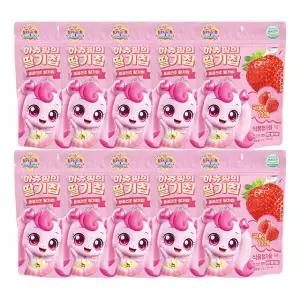 캐치티니핑 동결건조 과일칩 하츄핑의 딸기칩 유아 간식 10개 GST MNS
