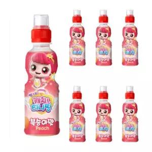 캐치티니핑 어린이 음료 주스 페트 복숭아맛 200ml 48개 GST MNS
