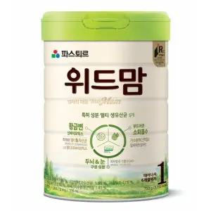 파스퇴르 무항생제 위드맘 아기 분유 1단계 750g 1개 GST MNS