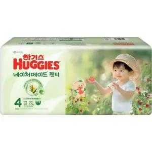하기스 네이처메이드 팬티 기저귀 4단계 공용 대형 42매 1팩 GST MNS